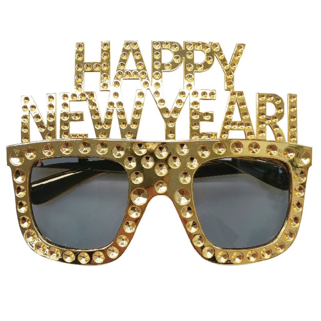 NYE Plastic Jeweled Glasses