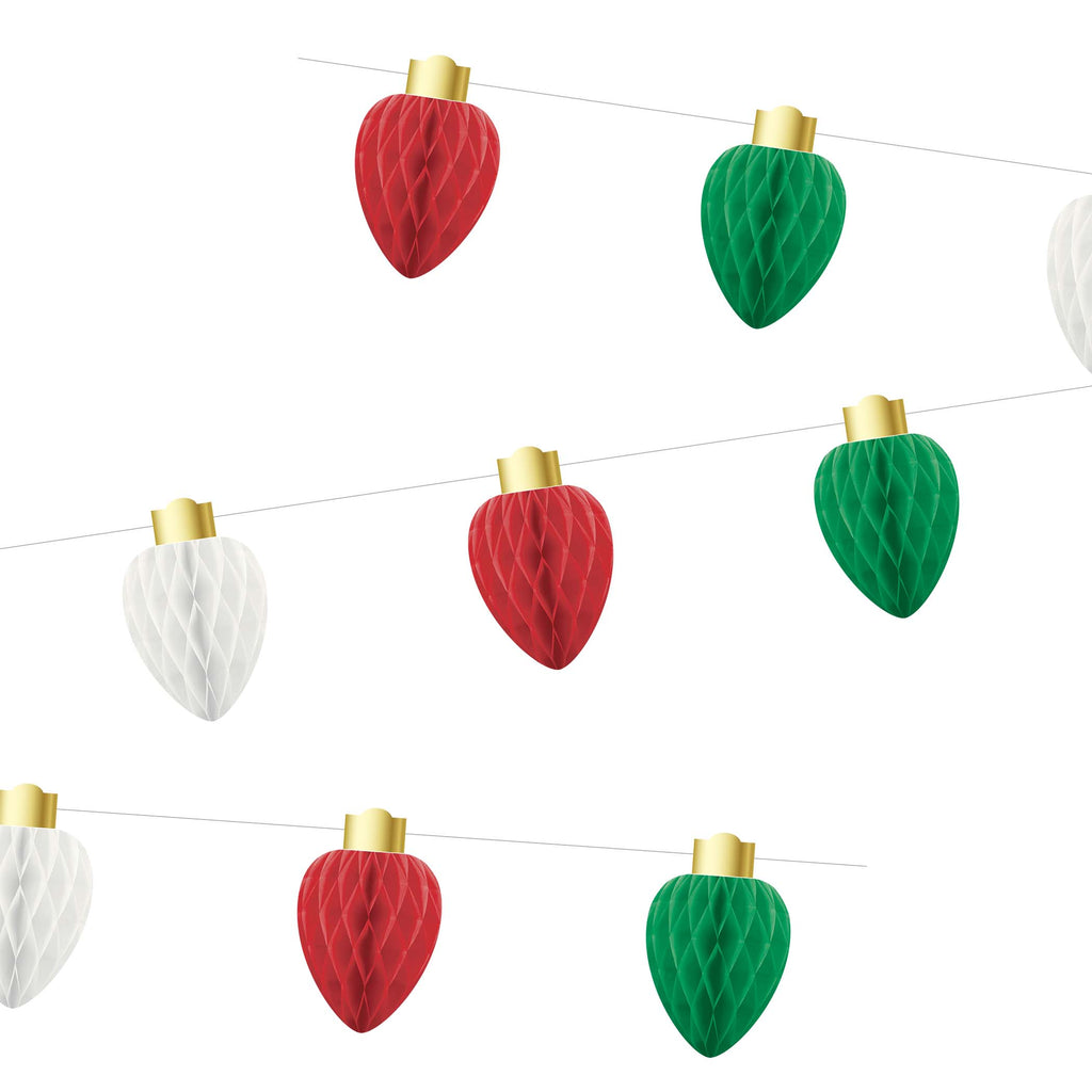 Christmas Honeycomb Light Garland