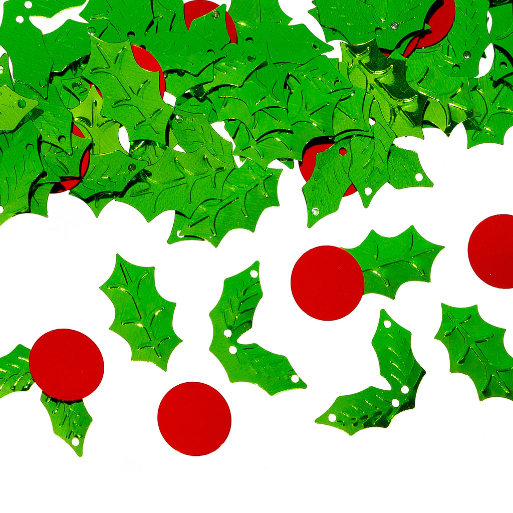 Christmas Holly Confetti