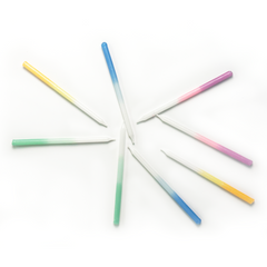 Pastel Dip-Dyed Paraffin Party Candles (8-Pack)