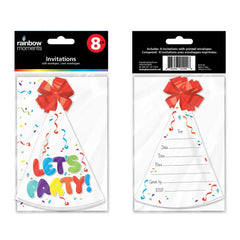 Party Hat Invitations (8-pk)