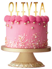 56 Gold Acrylic Letters Caketopper Kit