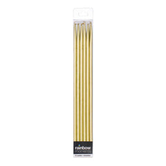 10-inch Gold Birthday Candles (12-pack)