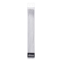 10-inch Silver Birthday Candles (12-pack)