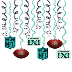 NFL Super Bowl LXI Swirl Decorations, 12-pk