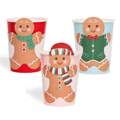 Christmas Gingerbread 9oz Cups, 6cnt
