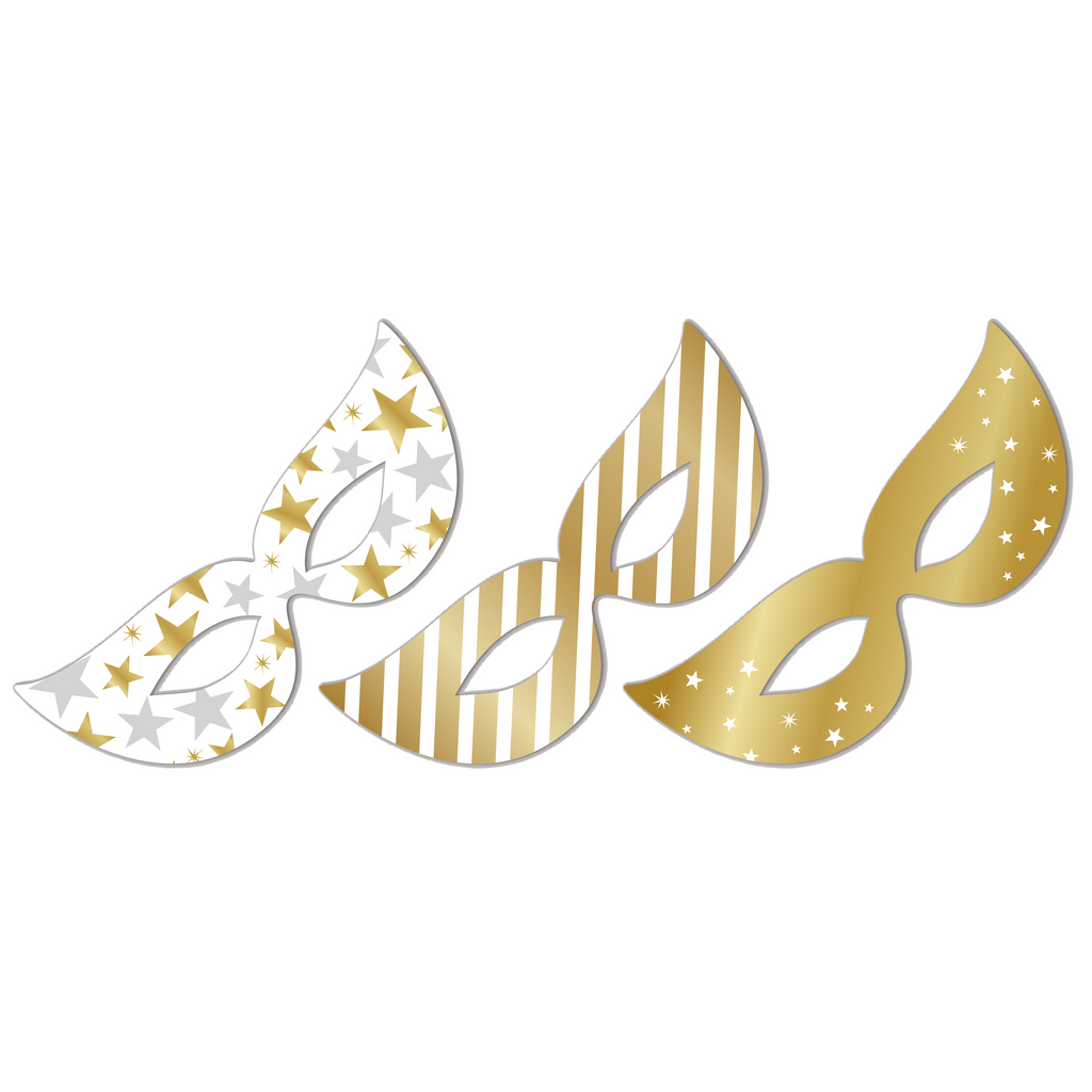 NYE Paper Masks, 6pk