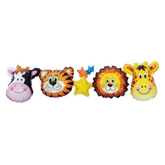 Jungle Animals Balloon Garland