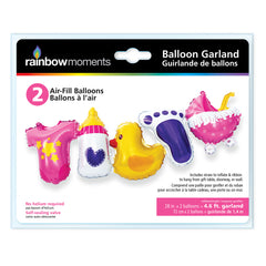 Pink Baby Balloon Garland