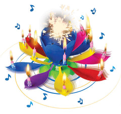 Musical Blooming Birthday Candle Counter Display