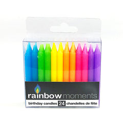 Smooth Paraffin Candles (24-pack) – Neon Colors