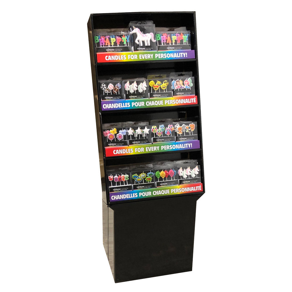 Shapes & Letter Candles Floor Display (88 units)