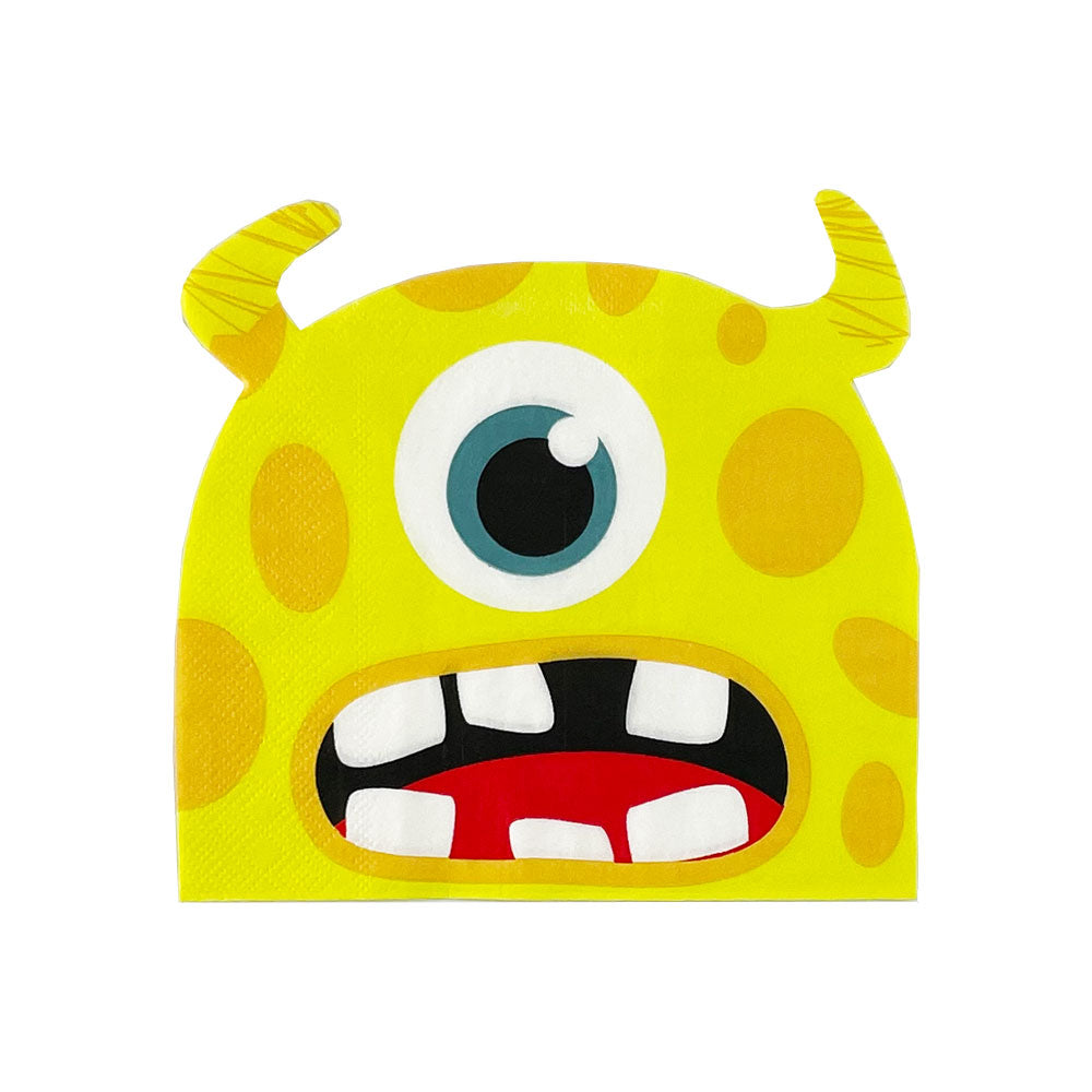 Monster Shaped Paper Napkins (16-pack)