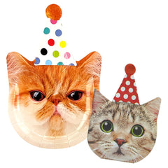 Party Cats Shaped Paper Napkins (16-pack)