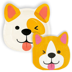 Doggo Shaped Paper Plates (8-pack)