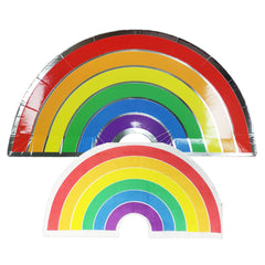 Rainbow Shaped Paper Plates (8-pack)
