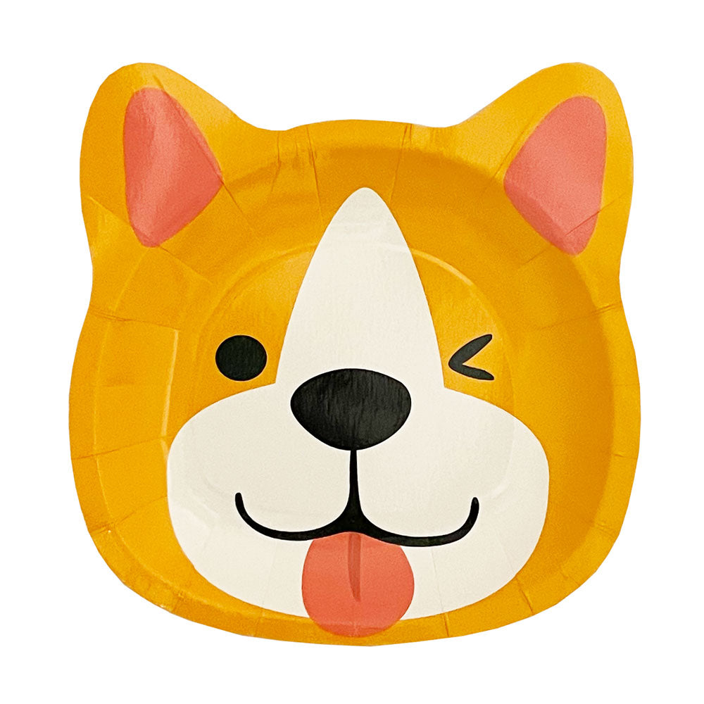 Doggo Shaped Paper Plates (8-pack)