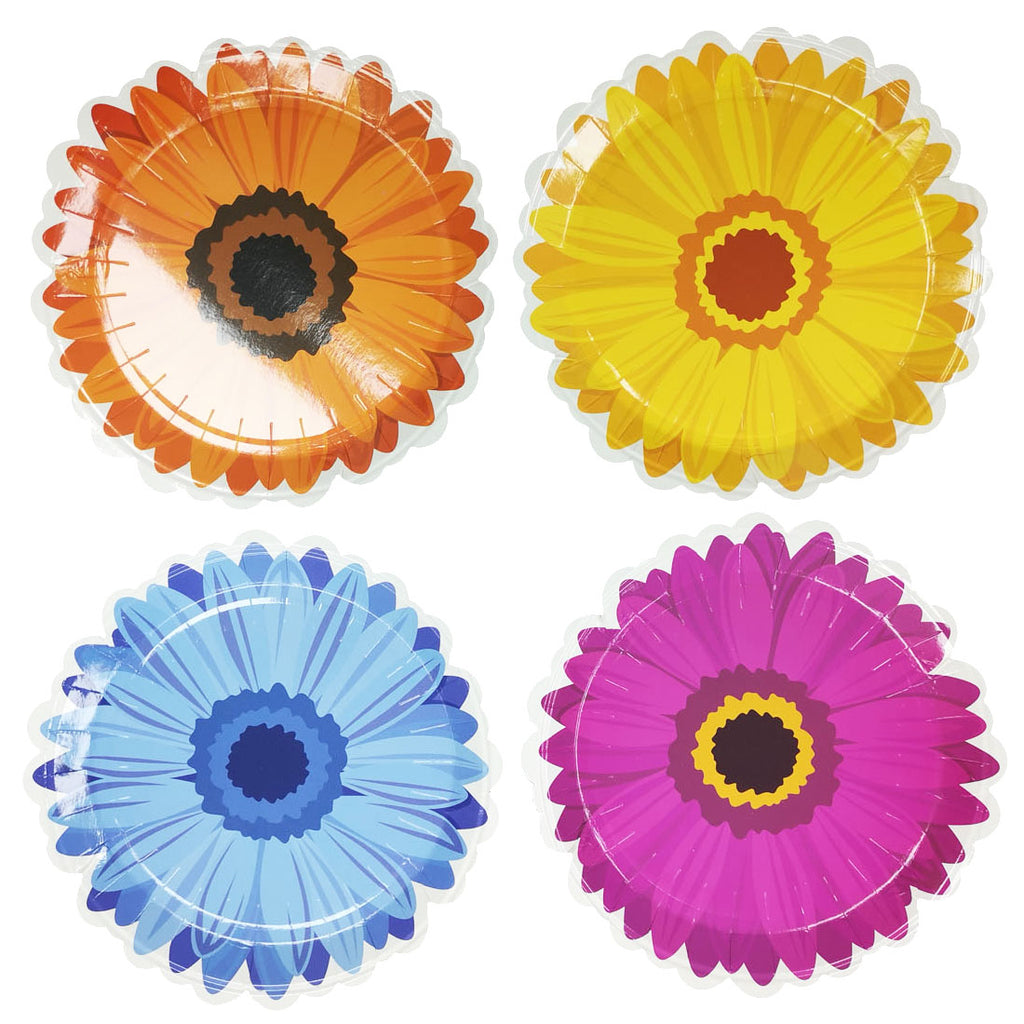 Flower Shaped Paper Plates (8-pack)