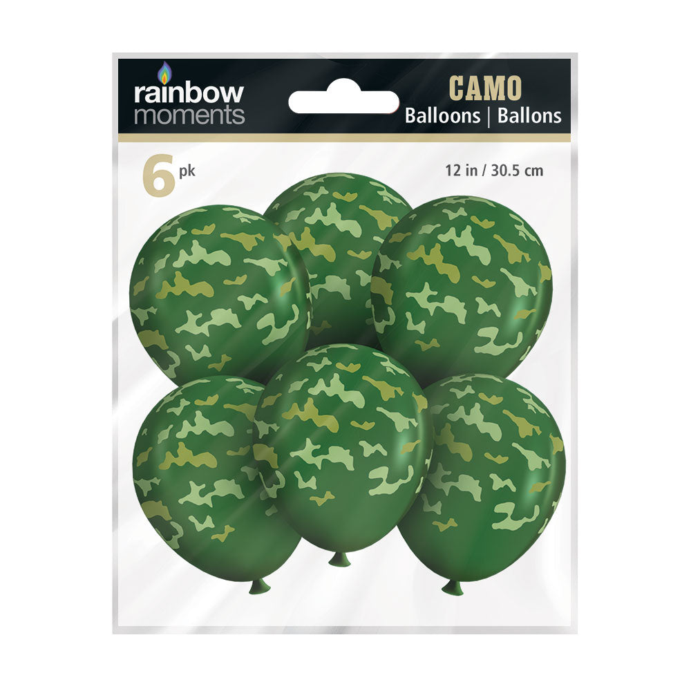 CAMO Balloons (6-pk)