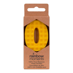100% BEESWAX CANDLE NUMBER