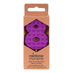 100% BEESWAX CANDLE NUMBER