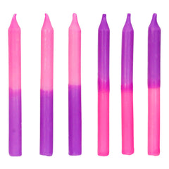 Beeswax Pink-Purple Block Stick Candles
