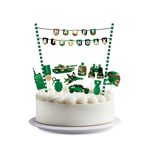 CAMO Happy Birthday Caketopper Kit