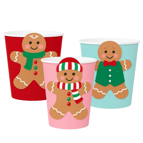 Christmas Gingerbread 9oz Cups, 6cnt