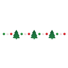 Christmas Tree and Pom Pom Garland