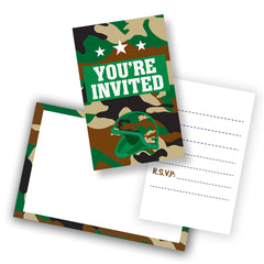 CAMO Happy Birthday Invitation