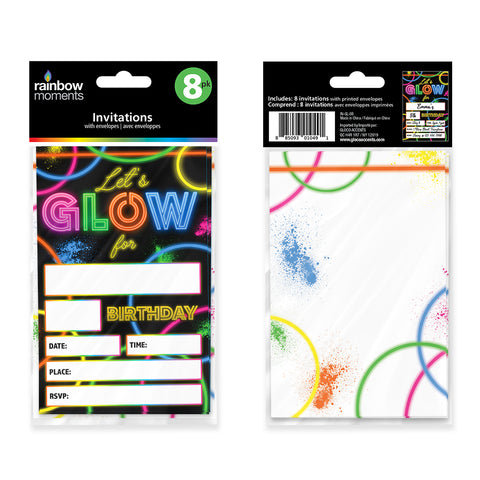 Let's Glow Invitations (8-pk)