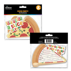 Pizza Party Invitations (8-pk)