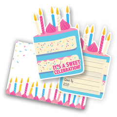 Sweet Celebration Cake Invitations (8-pk)