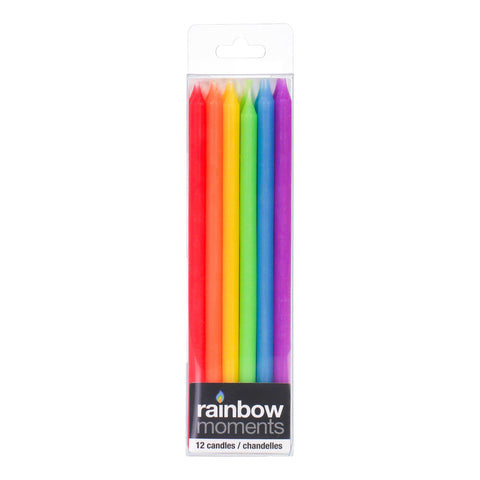 5-inch Muli Color Birthday Candles, 12-pk