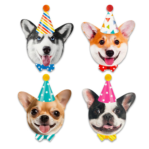 Party Dogs Shaped Paper Napkins (16-pack)