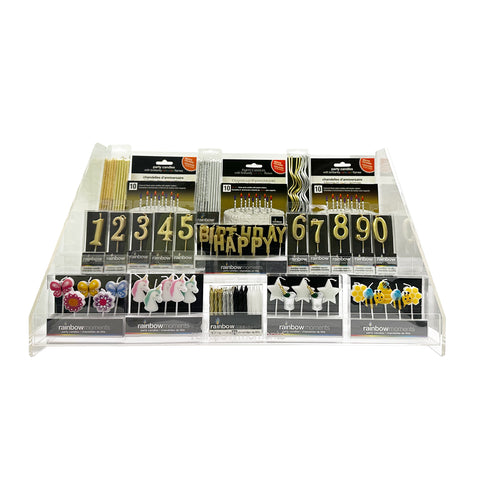 Acrylic Display – Metallic Candle Assortment (340 units)