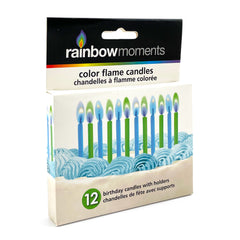 Boy's Coloured Flame Birthday Candles