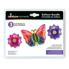 Flowers & Butterfly Balloon Bundle