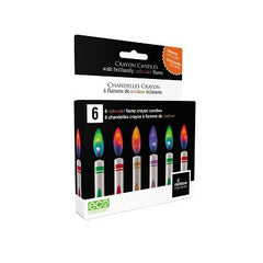 Coloured Flame Crayon Candles