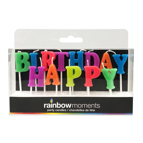 Happy Birthday Paraffin Letter Candles