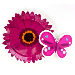 Flower Shaped Paper Plates (8-pack)