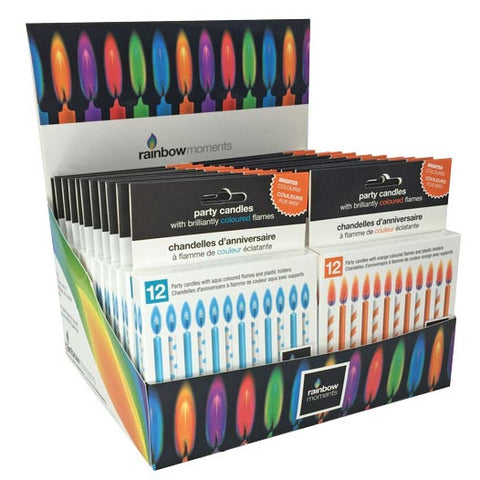 Colour Flame Candles – Combo Pack Assortment Counter Display