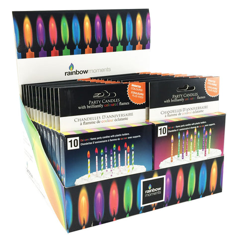 Colour Flame Candles – Printed Assortment Counter Display